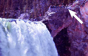 The Brink of the Lower Falls of Yellowstone photo by NPS.gov
