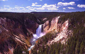 View from Lookout Point in the Grand Canyon of the Yellowstone photo by NPS.gov.